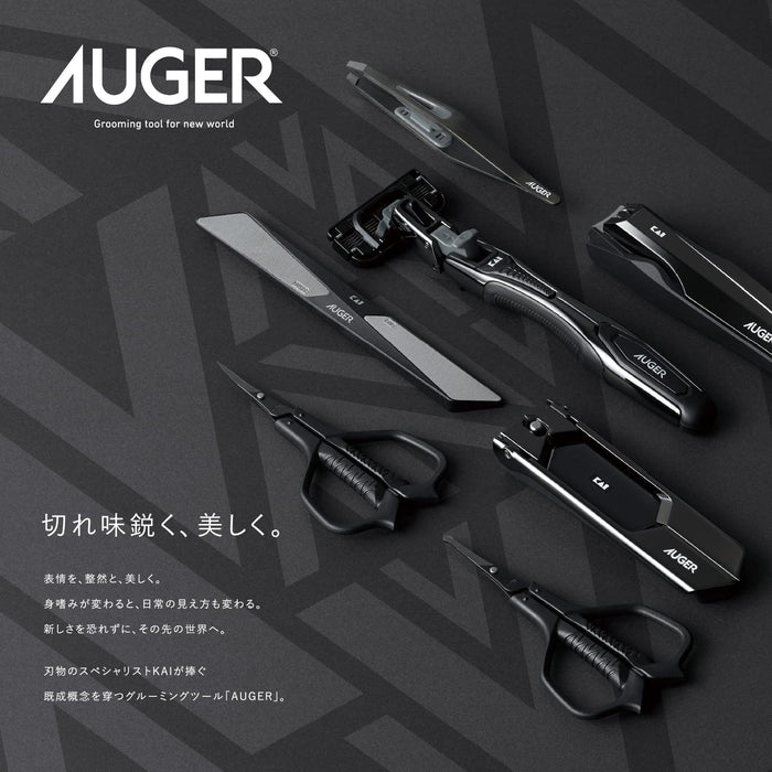 Kai Corporation HC2308 Black Non-Slip Auger Headband for Men's Hairstyle