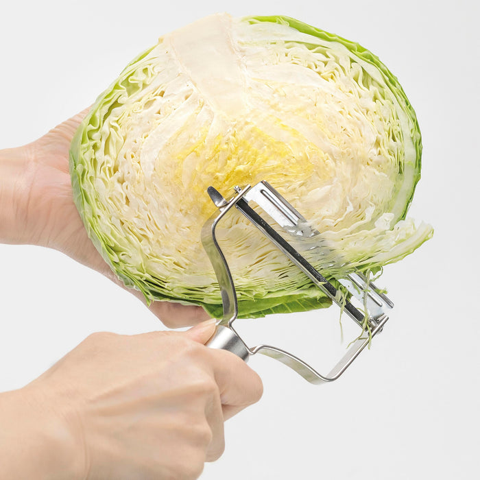Kai Corporation Cabbage Shredding Tool Angled Blade Stainless Steel Silver