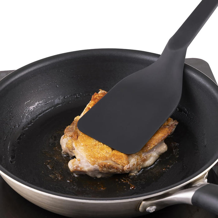 Kai Corporation Kasanaru De5776 Turner Black Dishwasher Safe Easy Clean Stackable-Kiichin - The #1 Place for Japanese Goods in Your Hand!