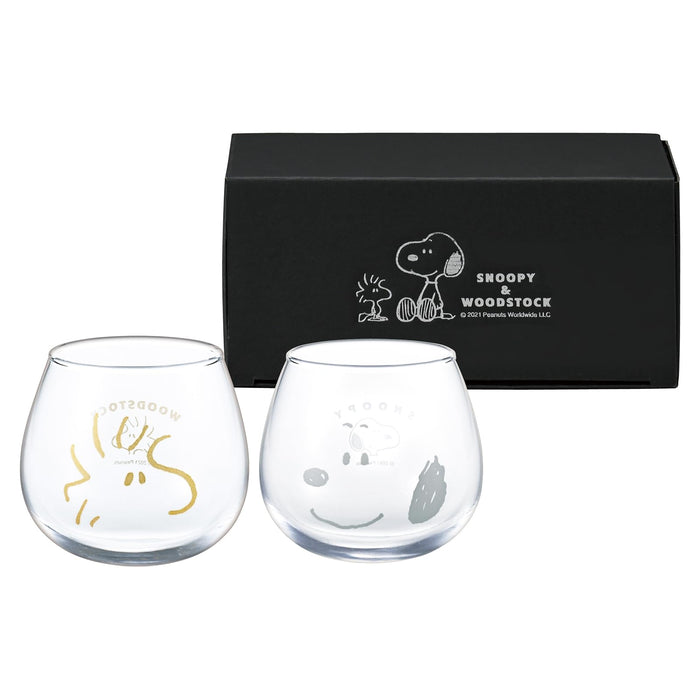 Kanesho Pottery Snoopy Woodstock Tumbler Set 320ml Pair 612753-Kiichin - The #1 Place for Japanese Goods in Your Hand!