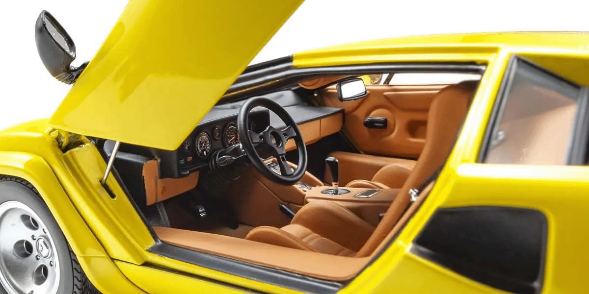 Kyosho 1/18 Lamborghini Countach Lp5000 Yellow-Kiichin - The #1 Place for Japanese Goods in Your Hand!