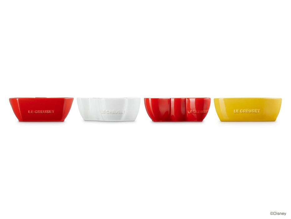 Le Creuset Disney Mickey Minnie Mini Dish Set 4pc Oven Safe Japan Import-Kiichin - The #1 Place for Japanese Goods in Your Hand!