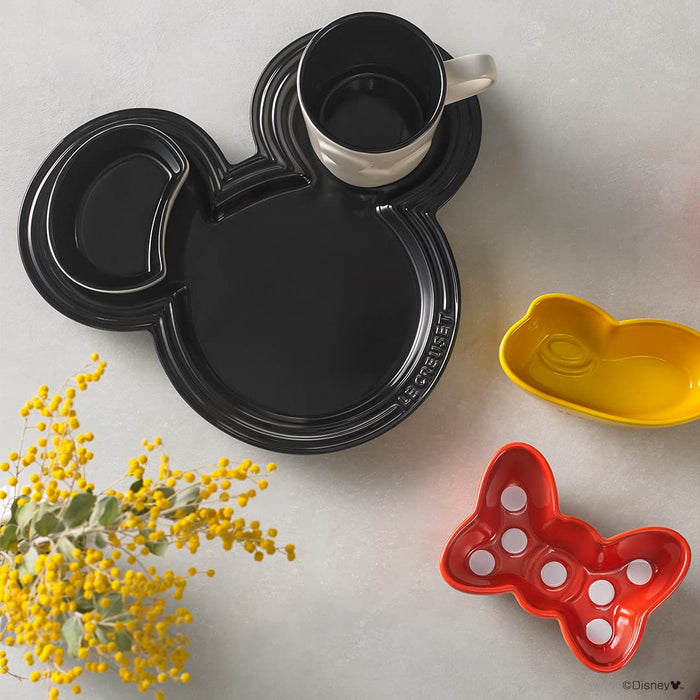Le Creuset Disney Mickey Mouse Tableware Set Shiny Black Japanese Edition-Kiichin - The #1 Place for Japanese Goods in Your Hand!