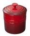 Le Creuset Cherry Red Pet Food Container with Scoop for Dogs and Cats-Kiichin - The #1 Place for Japanese Goods in Your Hand!