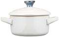 Le Creuset Heat-Resistant Petit Cocotte Container Pair with Spoon Red White-Kiichin - The #1 Place for Japanese Goods in Your Hand!