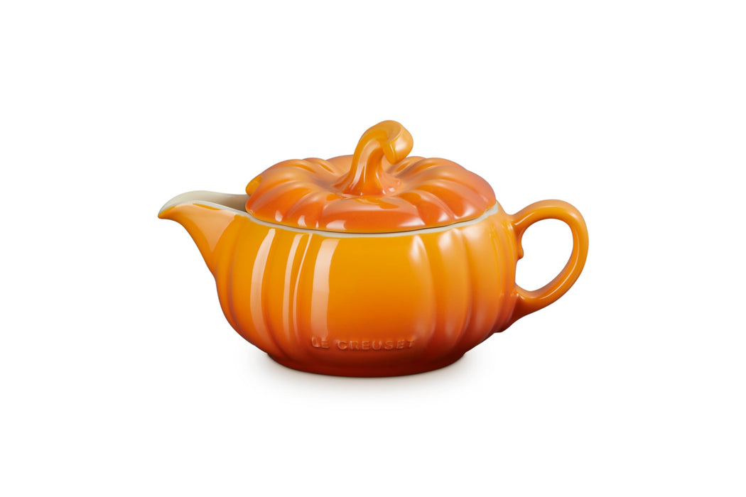 Le Creuset Pumpkin Gravy Boat 400ml Horse Chestnut Microwave Oven Safe