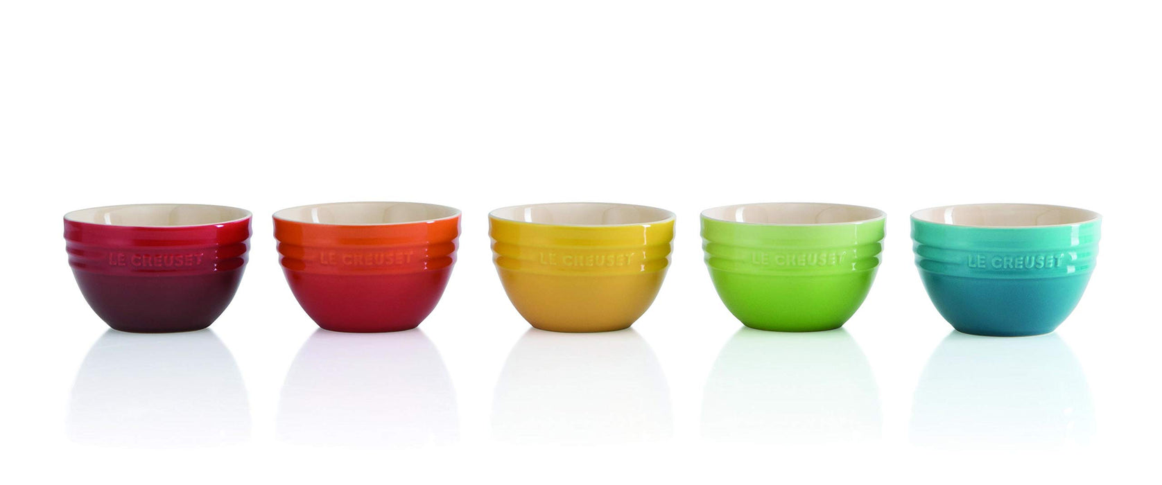 Le Creuset Stoneware Rice Bowl Set 300ml Rainbow Heat and Cold Resistant-Kiichin - The #1 Place for Japanese Goods in Your Hand!