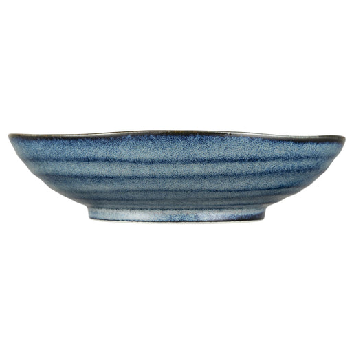 Ichikyu Navy Mino Ware 21cm Deep Dish Microwave Dishwasher Safe Japan Made-Kiichin - The #1 Place for Japanese Goods in Your Hand!