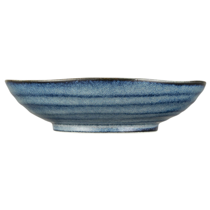 Ichikyu Navy Mino Ware 21cm Deep Dish Microwave Dishwasher Safe Japan Made-Kiichin - The #1 Place for Japanese Goods in Your Hand!