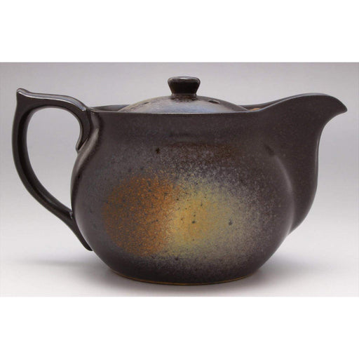 Ichikyu Mino Ware Plump Pot 450ml Brown Bizen Style Pottery Made in Japan-Kiichin - The #1 Place for Japanese Goods in Your Hand!