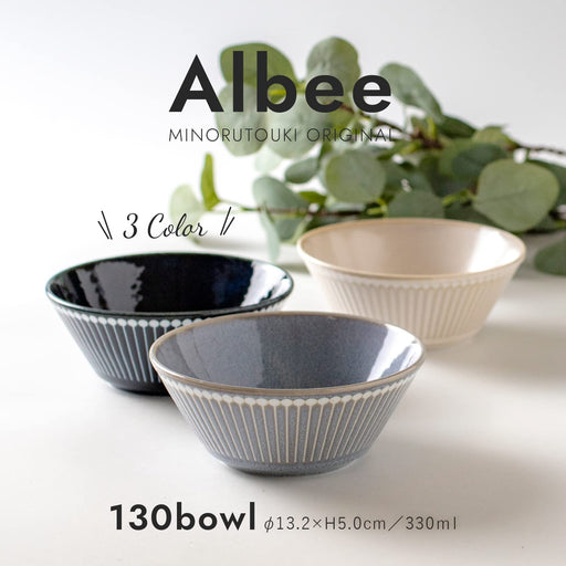 Minoru Pottery Navy Blue Mino Ware Albee Bowl 130 Pack-Kiichin - The #1 Place for Japanese Goods in Your Hand!