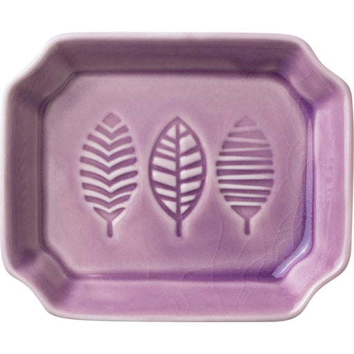 Minoru Pottery Mino Ware Orchid Lehti Rectangular Plate 105-Kiichin - The #1 Place for Japanese Goods in Your Hand!