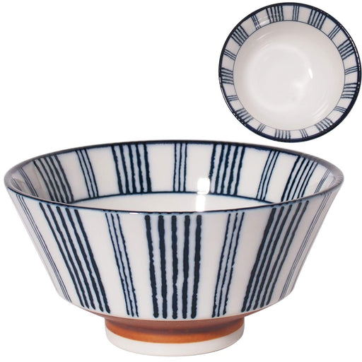 Minoru Pottery Mino Ware Suzu 130 Striped Tea Bowl-Kiichin - The #1 Place for Japanese Goods in Your Hand!