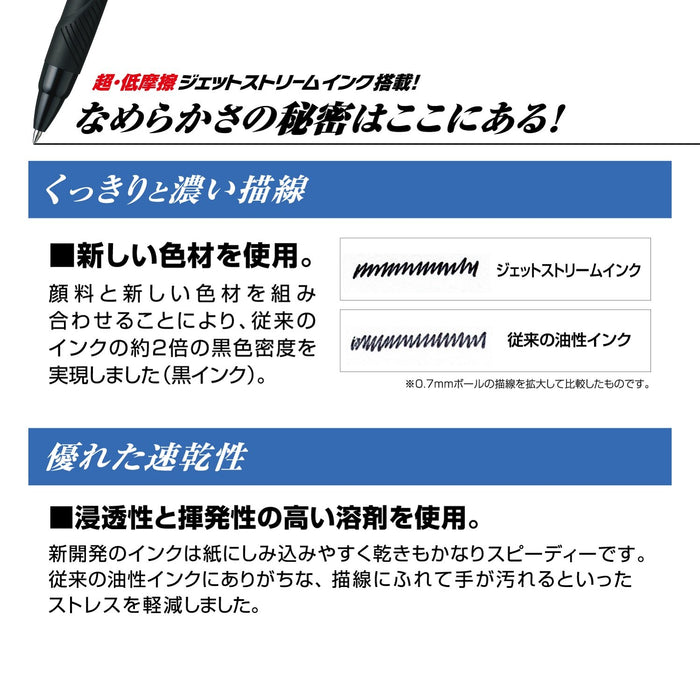 Mitsubishi Pencil Jet Stream 3-Color Ballpoint Pen 0.5 mm Easy to Write White-Kiichin - The #1 Place for Japanese Goods in Your Hand!