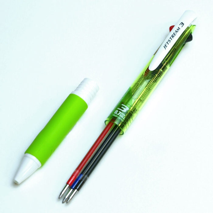 Mitsubishi Pencil Jet Stream 3-Color 0.7 Ballpoint Pen Green Easy to Write-Kiichin - The #1 Place for Japanese Goods in Your Hand!