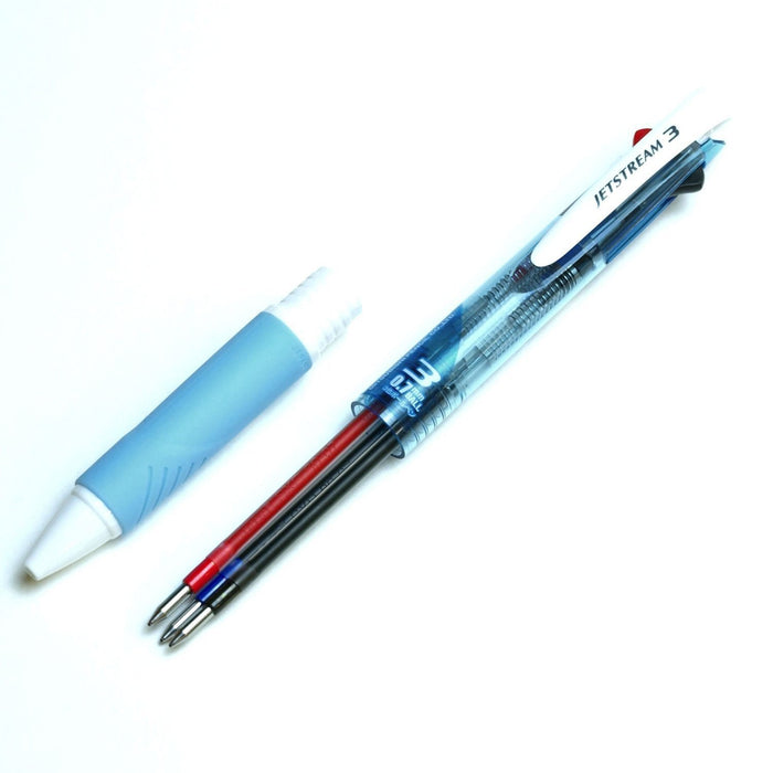 Mitsubishi Pencil Jet Stream 3 Color Ballpoint Pen 0.7mm Light Blue Easy to Write-Kiichin - The #1 Place for Japanese Goods in Your Hand!