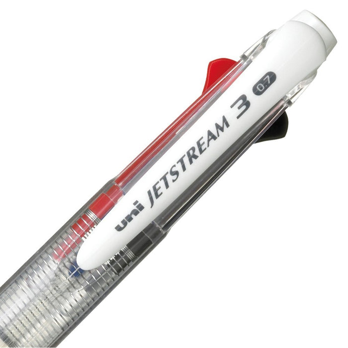 Mitsubishi Pencil 3-Color Jet Stream Ballpoint Pen 0.7 Transparent Easy Write-Kiichin - The #1 Place for Japanese Goods in Your Hand!