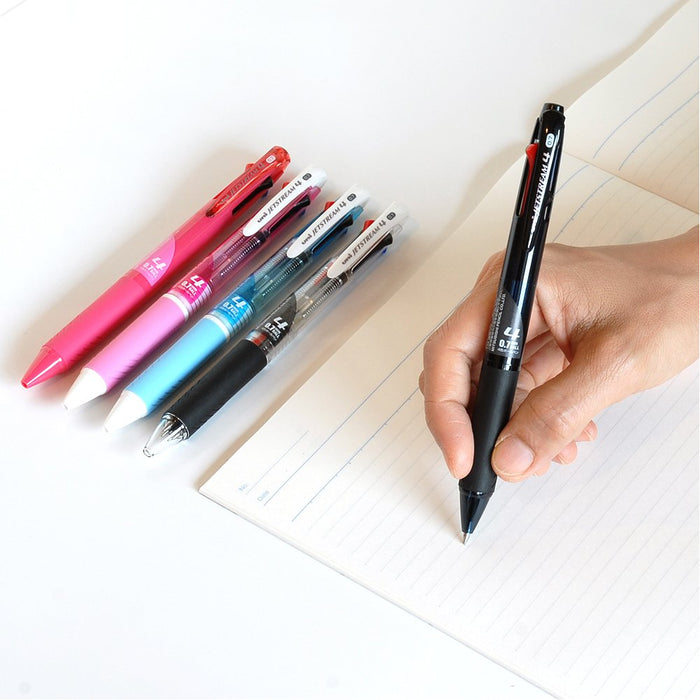Mitsubishi Pencil 4-Color Jet Stream 0.7 Ballpoint Pen in Pink - Easy to Write-Kiichin - The #1 Place for Japanese Goods in Your Hand!