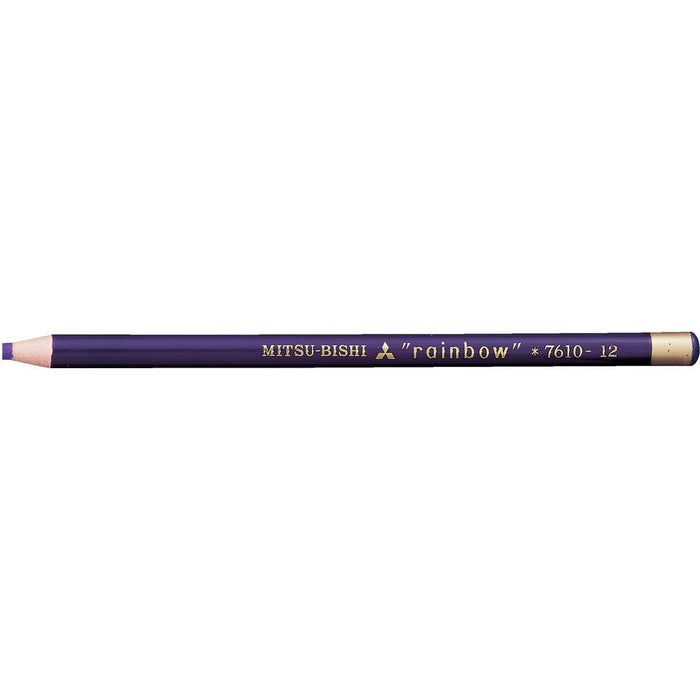 Mitsubishi Pencil No.7610 - Purple Aqueous Dermatograph Colored Pencils Pack of 12-Kiichin - The #1 Place for Japanese Goods in Your Hand!