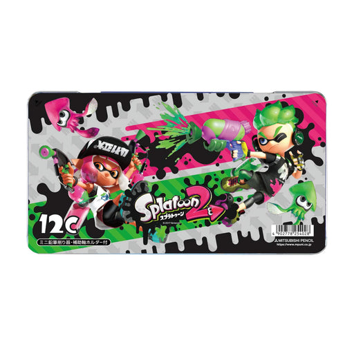 Mitsubishi Pencil Splatoon 890 - Pack of 12 Colored Pencils K89012Csts-Kiichin - The #1 Place for Japanese Goods in Your Hand!