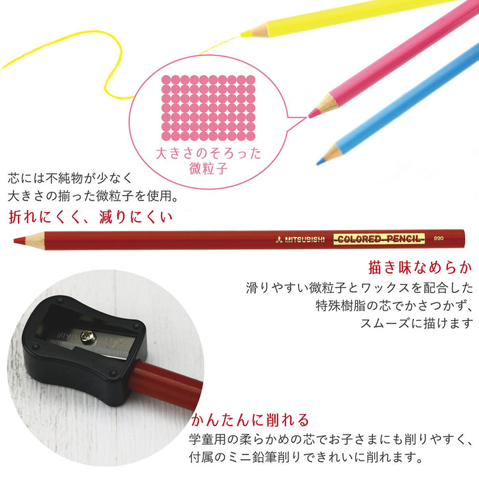 Mitsubishi Pencil Super Mario 24-Color Pencil Set Model K89024Csms3-Kiichin - The #1 Place for Japanese Goods in Your Hand!
