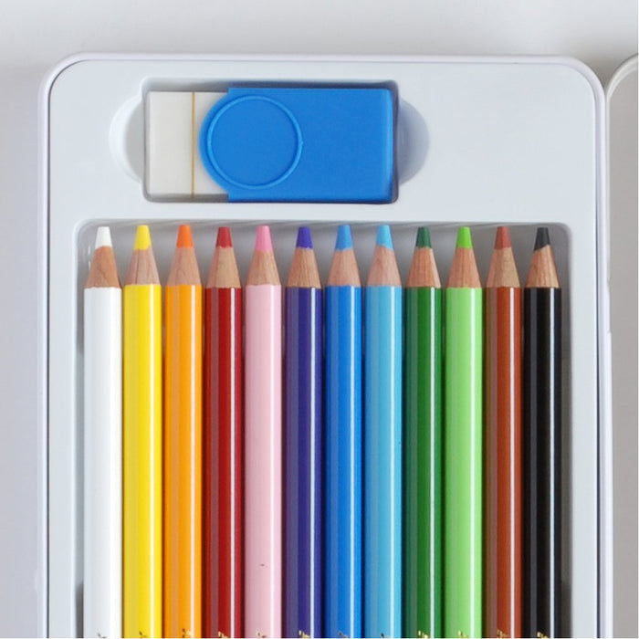 Mitsubishi Pencil Uniarterase 12 Colors Erasable Colored Pencil Set Uac12C-Kiichin - The #1 Place for Japanese Goods in Your Hand!