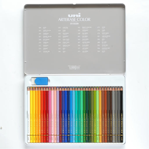 Mitsubishi Pencil Uniarterase Colored Pencil Set - Erasable 36 Colors Uac36C-Kiichin - The #1 Place for Japanese Goods in Your Hand!