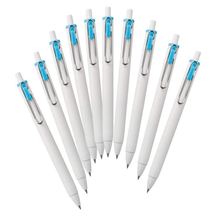 Mitsubishi Pencil Uniball One Gel Ballpoint Pen 0.38mm Sky Blue Pack of 10-Kiichin - The #1 Place for Japanese Goods in Your Hand!