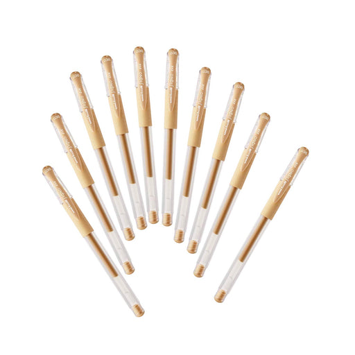 Mitsubishi Pencil Uniball Signo 0.38 Gel Ballpoint Pen Beige 10 Pieces Pack-Kiichin - The #1 Place for Japanese Goods in Your Hand!