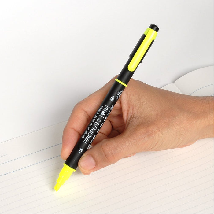 Mitsubishi Pencil Propass 2 Highlighter 10 Vibrant Colors Pack - PUS101TN10C-Kiichin - The #1 Place for Japanese Goods in Your Hand!