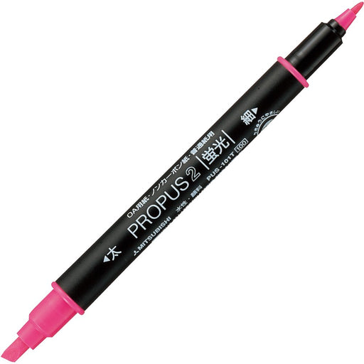 Mitsubishi Pencil Propass 2 Pus101Tn Peach Highlighter - Pack of 10-Kiichin - The #1 Place for Japanese Goods in Your Hand!