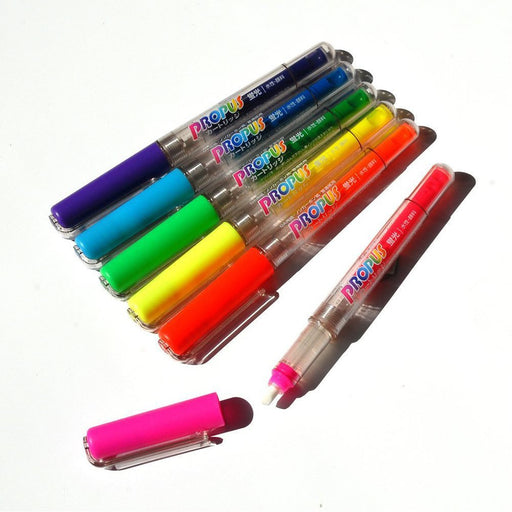 Mitsubishi Pencil Propass Highlighter Cartridge Type 6 Vibrant Colors Set-Kiichin - The #1 Place for Japanese Goods in Your Hand!