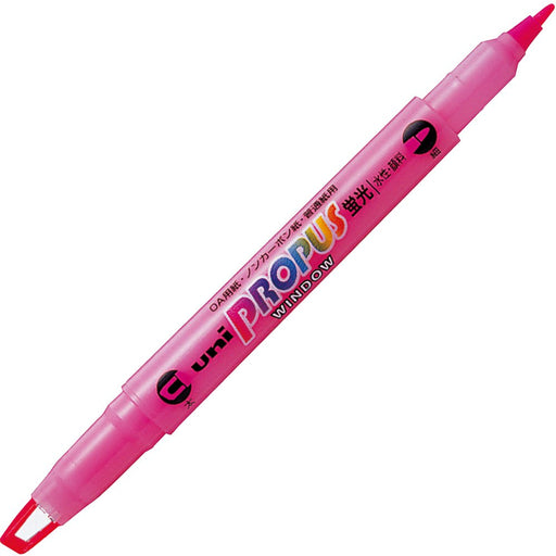 Mitsubishi Pencil Propass Window Pus102T.13 Peach Highlighter 10 Pieces Pack-Kiichin - The #1 Place for Japanese Goods in Your Hand!