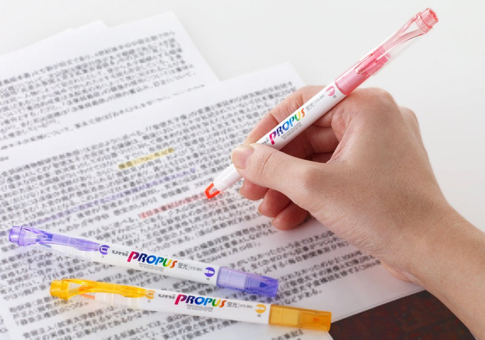 Mitsubishi Pencil Propass Window Green Highlighters - Pack of 10 Pieces-Kiichin - The #1 Place for Japanese Goods in Your Hand!
