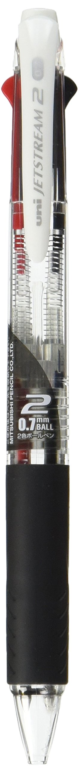 Mitsubishi Pencil Jet Stream 2-Color 0.7mm Transparent Writing Instrument-Kiichin - The #1 Place for Japanese Goods in Your Hand!