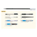 Mitsubishi Pencil Sa-7Cn Black Oil-Based Ballpoint Pen Refill 10 Pieces Pack-Kiichin - The #1 Place for Japanese Goods in Your Hand!