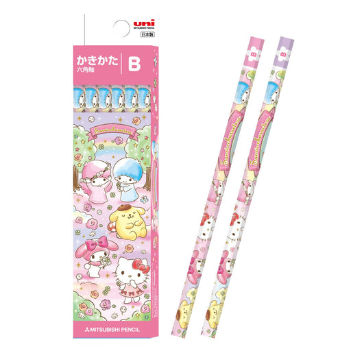 Mitsubishi Pencil - Hello Kitty Tartan B Drawing Kit Includes 12 Pieces K5605B-Kiichin - The #1 Place for Japanese Goods in Your Hand!