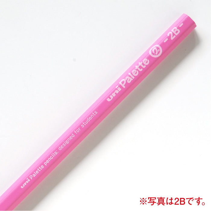 Mitsubishi Pencil Uni Palette B Non-Slip Pink Scraping Gripper Pack of 12-Kiichin - The #1 Place for Japanese Goods in Your Hand!