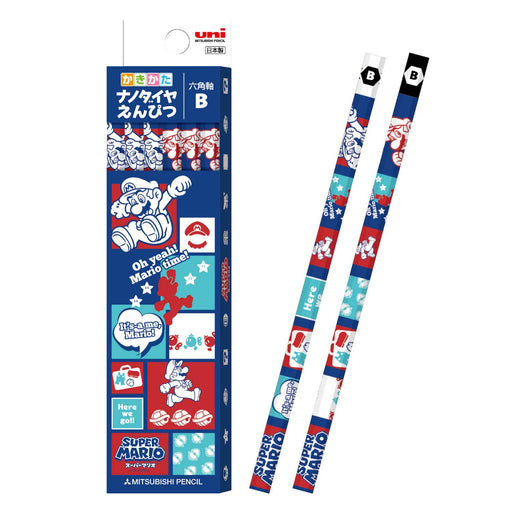 Mitsubishi Pencil - Super Mario with Nano Diamond Lead B 1 Dozen Paper Box K8409B-Kiichin - The #1 Place for Japanese Goods in Your Hand!