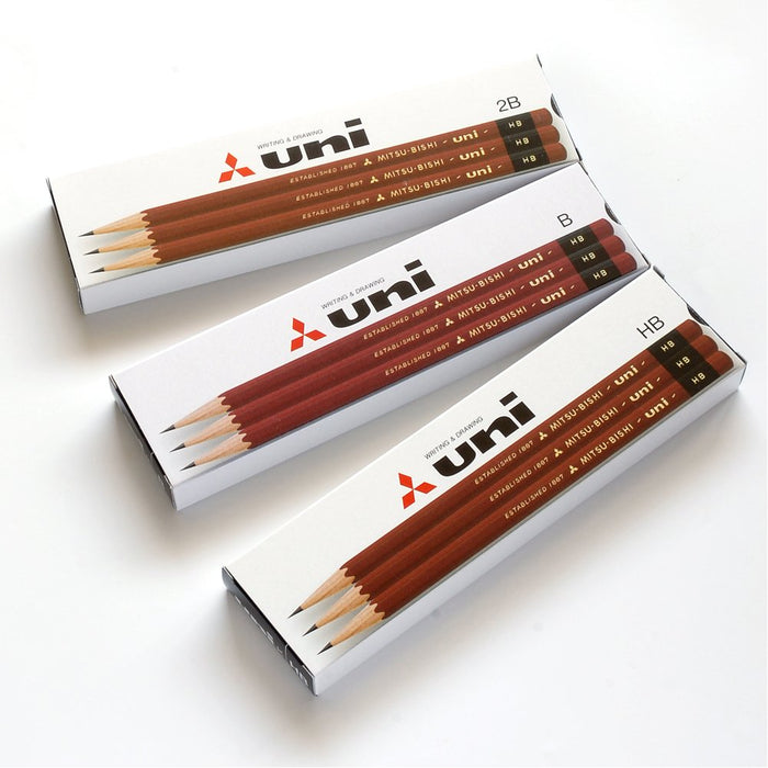 Mitsubishi Pencil Uni-K 2H Quality Pencils Durable Dozen Pack in Paper Box-Kiichin - The #1 Place for Japanese Goods in Your Hand!