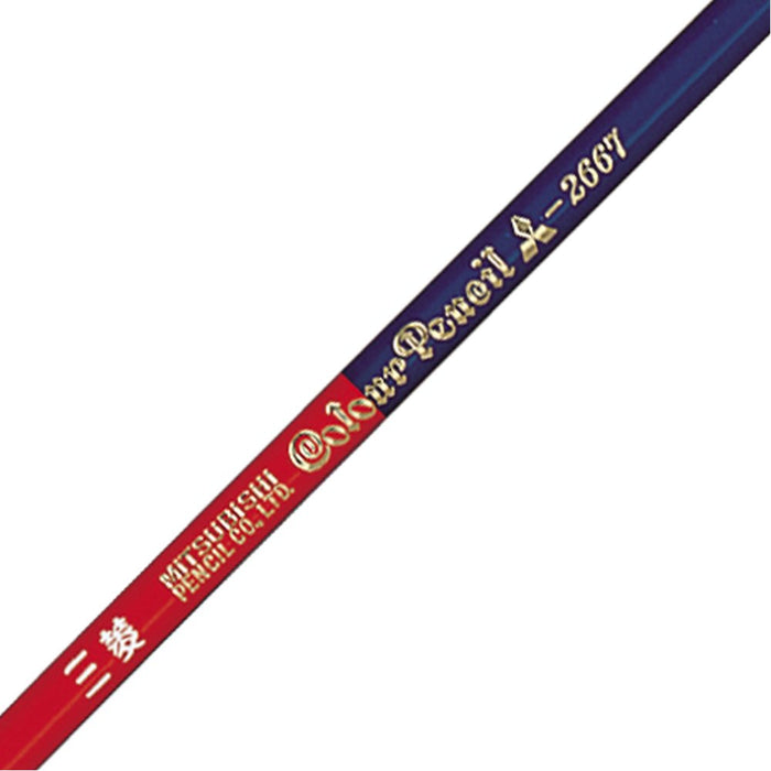 Mitsubishi Pencil Vermilion Blue 2-Color Set - K2667 Edition-Kiichin - The #1 Place for Japanese Goods in Your Hand!