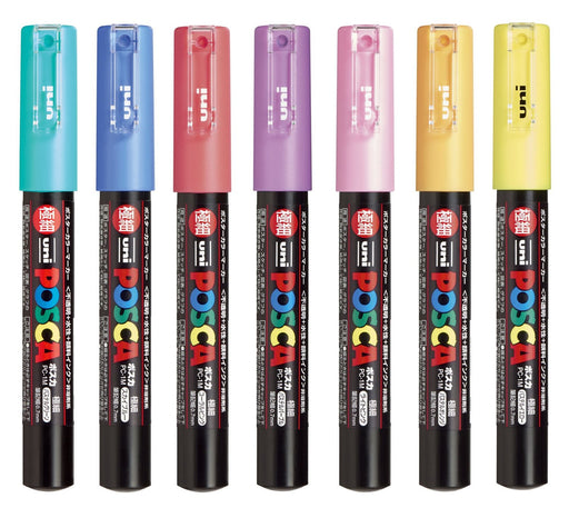 Mitsubishi Pencil Water-Based Posca Pen Extra Fine 7 Colors PC1M7C-Kiichin - The #1 Place for Japanese Goods in Your Hand!
