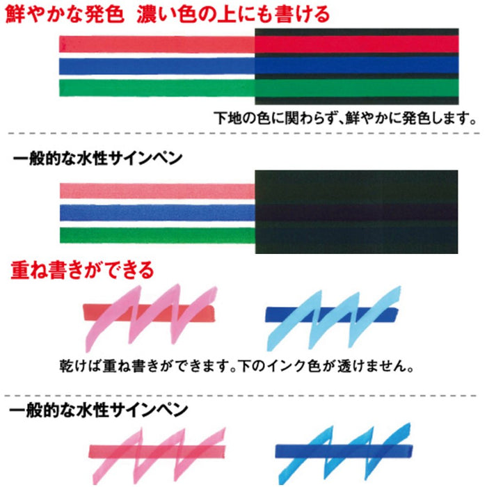 Mitsubishi Pencil Posca Pastel Orange Water-Based Extra Fine Pen Pc1Mp.4 10 Piece Pack-Kiichin - The #1 Place for Japanese Goods in Your Hand!