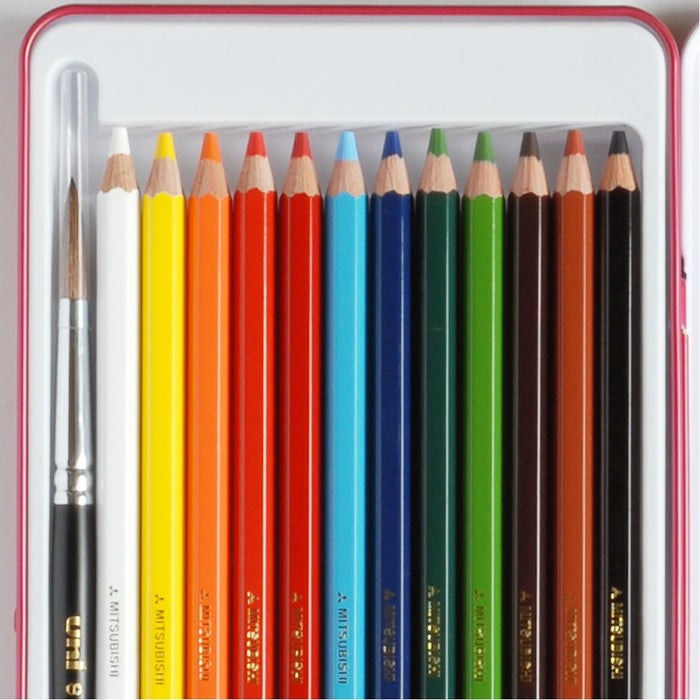 Mitsubishi Pencil Uni Watercolor Set - 12 Vibrant Colors Uwc12C-Kiichin - The #1 Place for Japanese Goods in Your Hand!