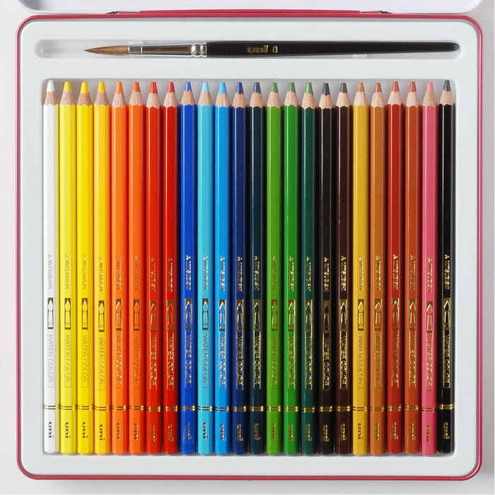 Mitsubishi Pencil Uni Watercolor Set - 24 Vivid Colors UWC24C-Kiichin - The #1 Place for Japanese Goods in Your Hand!