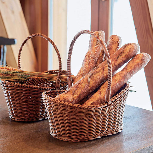 Nagao Washable Bread Basket Oval 25cm - Durable and Easy-to-Clean Design-Kiichin - The #1 Place for Japanese Goods in Your Hand!