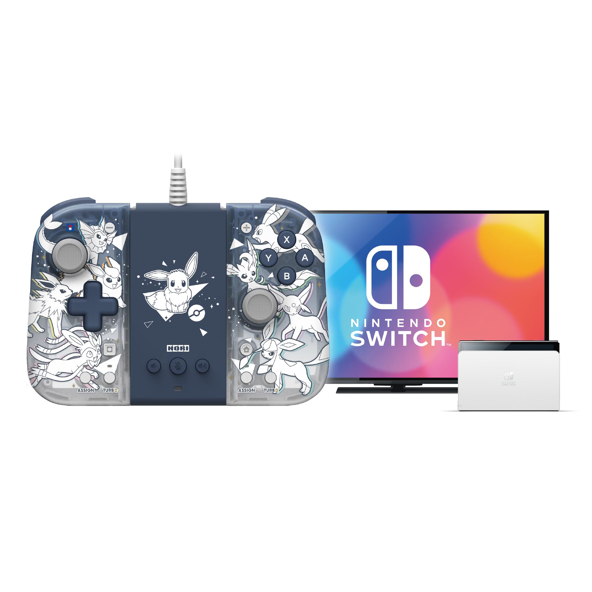 任天堂Switch 兼容Hori Pokemon 握把控制器适配附件套装