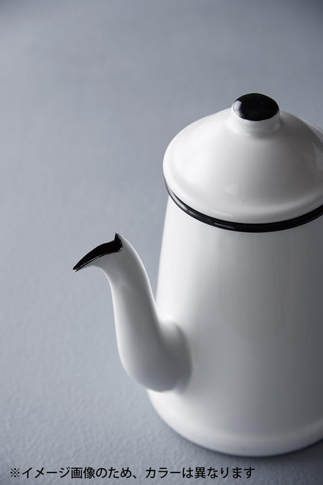 Noda Horo Enamel Kettle 1.7L Red for Gas Stove Japan Made Narrow Mouth