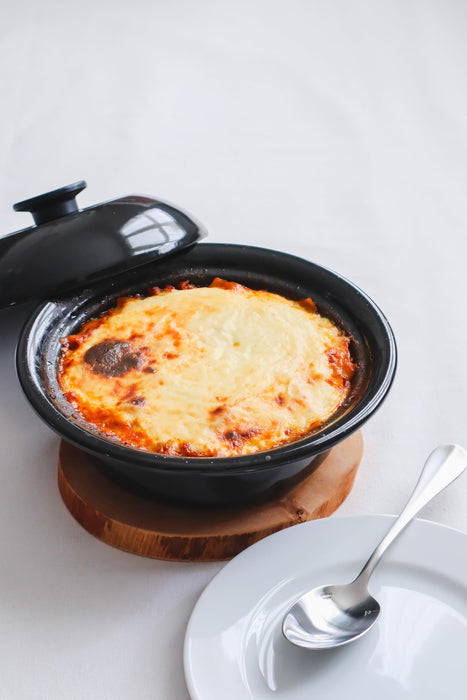 Noda Horo Ko-19Bk: Small Enamel Pot for One-Person Ramen/Udon Japan-Made