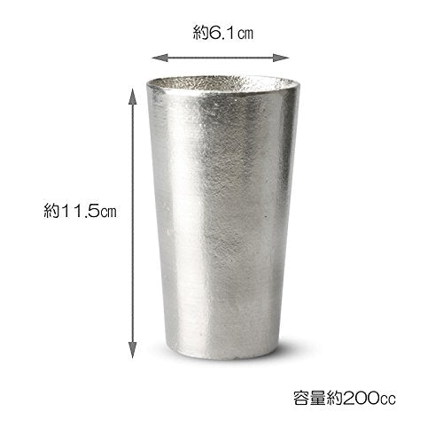 Nousaku Hand-Crafted Tinware Beer Glass 270ml-Kiichin - The #1 Place for Japanese Goods in Your Hand!